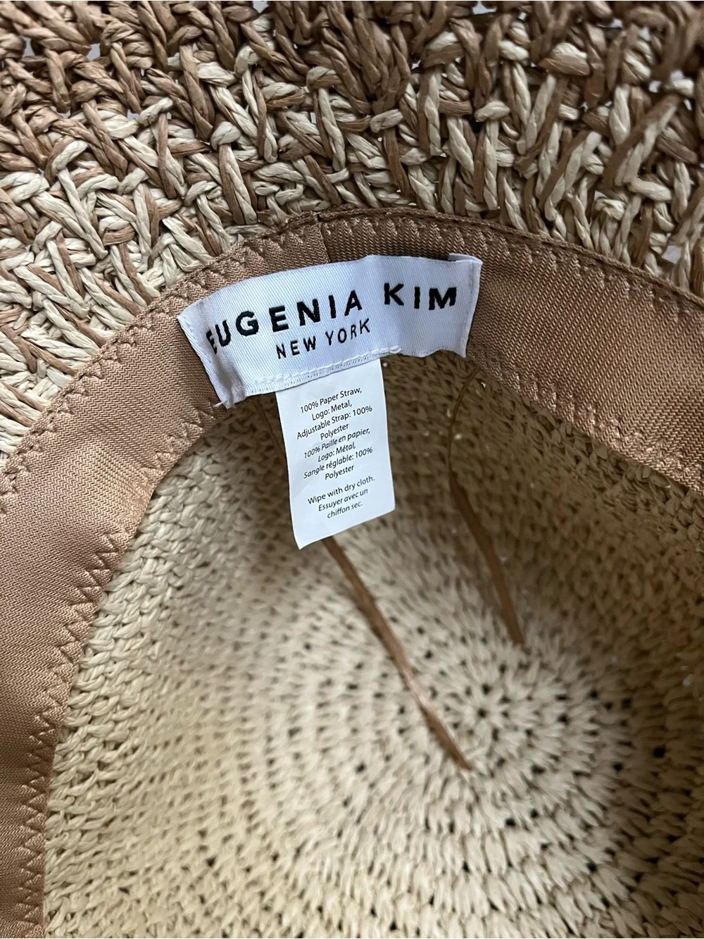 Eugenia Kim - Bailey Straw Bucket Hat | One Size, Women’s, Tan, Crochet
